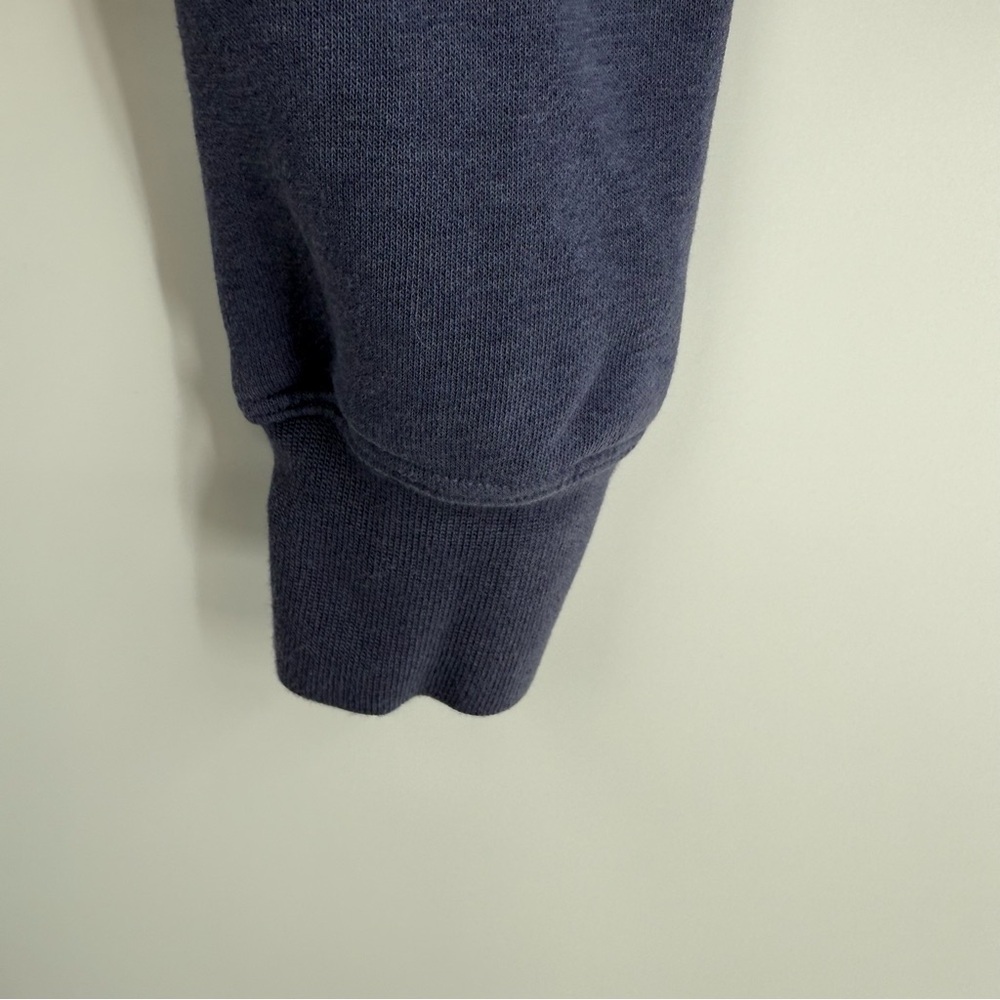 Nike Air Sweatshirt Womens Size Small Blue Long Sleeve Mock Neck 1/4 Zip Cropped - Picture 6 of 7